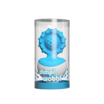 Gryzak Dimpl Wobl Niebieski. Wydawca: Fat brain toys Co. SmakLiter.pl Opakowanie Gryzak Dimpl Wobl Niebieski