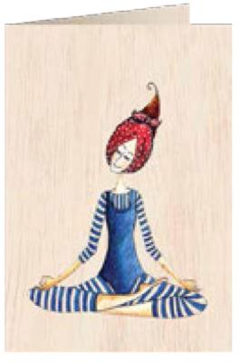 Karnet drewniany C6 + koperta Medytacja. Wydawca: Cozywood. SmakLiter.pl Opakowanie Karnet drewniany C6 + koperta Medytacja