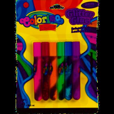 Opakowanie Klej brokatowy spirala  6 kol. 10,5 ml