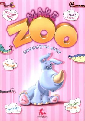 Kolorowanka małe ZOO. Zwierzątka duże. Autor: Kopeć Krzysztof. SmakLiter.pl Okładka książki Kolorowanka małe ZOO. Zwierzątka duże