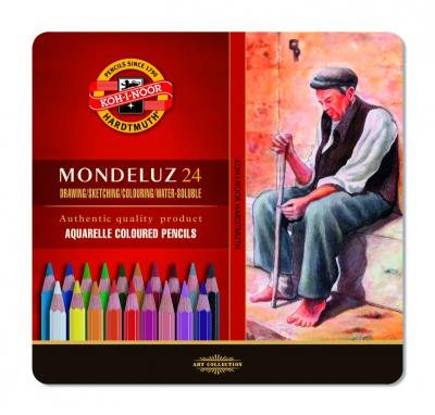 Kredki Mondeluz 3724 24 kolory. Wydawca: Koh-I-Noor. SmakLiter.pl Opakowanie Kredki Mondeluz 3724 24 kolory