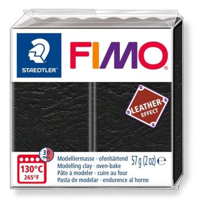 Opakowanie Masa Fimo Leather effect 57g czarny