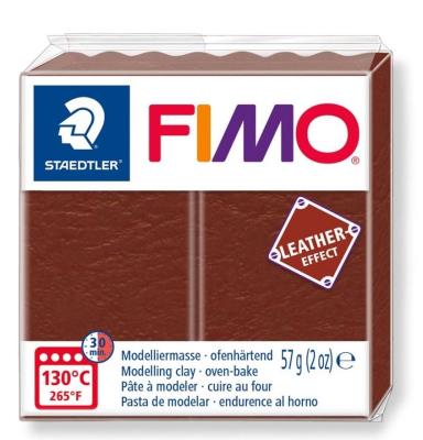 Opakowanie Masa Fimo Leather effect 57g orzechowy