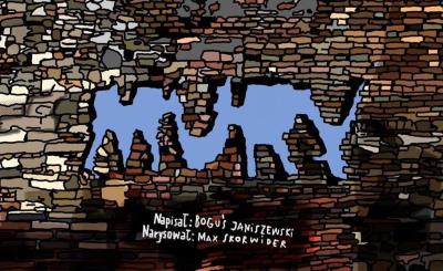 Mury. Autor: Bogusław Janiszewski, MAX SKORWIDER. SmakLiter.pl Okładka książki Mury