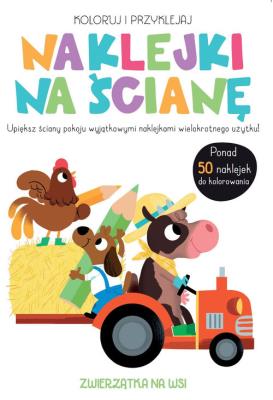 Okładka książki Naklejki na ścianę - Zwierzątka na wsi