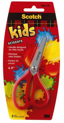Opakowanie 	Nożyczki szkolne SCOTCH (1441B), 12cm, zaokrąglone mix