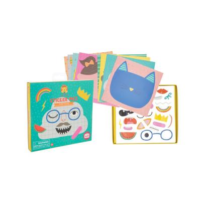 Obrazki z naklejkami Śmieszne twarze. Wydawca: Tiger Tribe. SmakLiter.pl Opakowanie Obrazki z naklejkami Śmieszne twarze