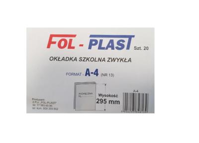 Opakowanie Okładka na podr A4 zwykła NR 13 (20szt)