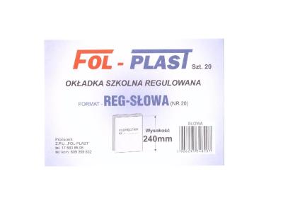 Opakowanie Okładka na podr regulowana NR 20 (20szt)
