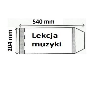 Opakowanie Okładka na podręcznik Lekcja muzyki (25szt) NARNIA