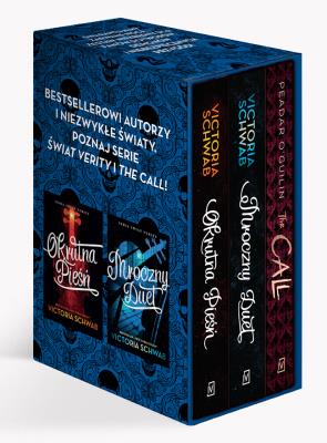 PAKIET / OKRUTNA PIEŚŃ / MROCZNY DUET / THE CALL WEZWANIE. Autor: Victoria Schwab, PEADAR OGUILIN. SmakLiter.pl Okładka książki PAKIET / OKRUTNA PIEŚŃ / MROCZNY DUET / THE CALL WEZWANIE