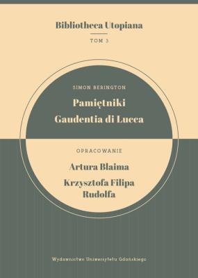 Okładka książki Pamiętniki Gaudentia di Lucca