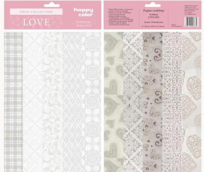 Opakowanie Papier ozdobny Love 20x29 cm HAPPY COLOR