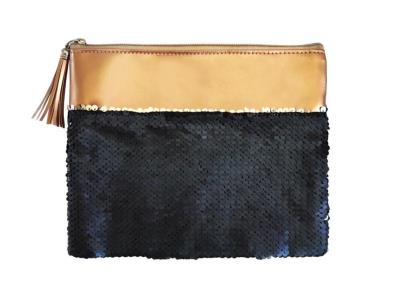 Opakowanie Piórnik saszetka granatowe cekiny