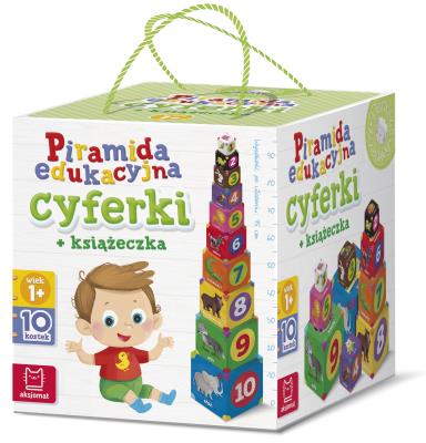 Okładka książki PIRAMIDA EDUKACYJNA CYFERKI + KSIĄŻECZKA