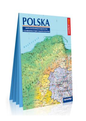 Okładka książki Polska. Mapa ogólnogeogr. i adm.-sam. 1:1 000 000