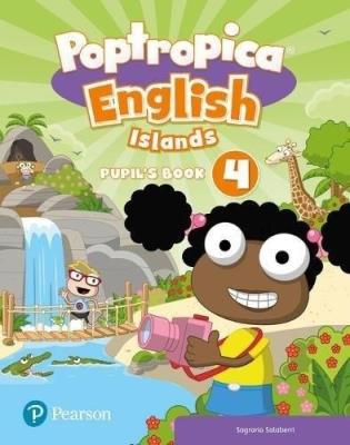 Poptropica English 4 PB/OGAC PEARSON. Autor: Sagrario Salaberri. SmakLiter.pl Okładka książki Poptropica English 4 PB/OGAC PEARSON