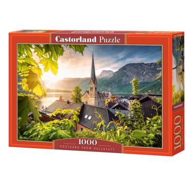 Opakowanie Puzzle 1000 Pocztówka z Hellstatt CASTOR