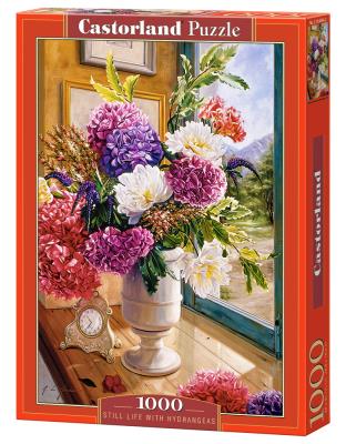 Opakowanie Puzzle 1000 Still life with hydrangeas CASTOR