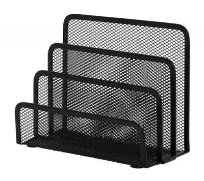 Sorter do korespondencji metal czarny 3 przegrody. Wydawca: Q-CONNECT. SmakLiter.pl Opakowanie Sorter do korespondencji metal czarny 3 przegrody