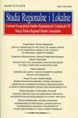 Opakowanie Studia regionalne i lokalne Numer 3 (73) 2018