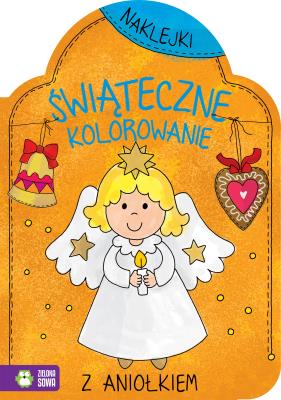 Okładka książki ŚWIĄTECZNE KOLOROWANIE Z ANIOŁKIEM