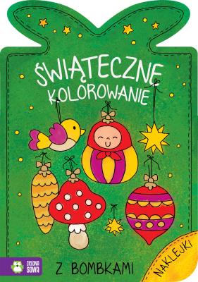 Okładka książki ŚWIĄTECZNE KOLOROWANIE Z BOMBKAMI