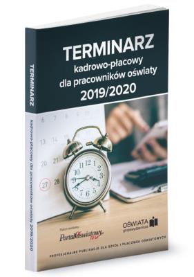 Okładka książki Terminarz kadrowo-płacowy 2019/2020 dla pracowników oświaty