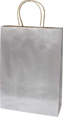 Opakowanie Torba prezentowa creative eko duża srebrna 10 sztuk
