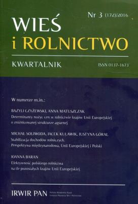 Opakowanie Wieś i rolnictwo 3/2016