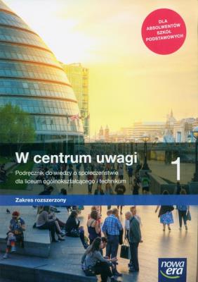 WOS LO 1 W centrum uwagi ZR w.2019 NE. Autor: Janicki Arkadiusz, Jerzy Komorowski, Peisert Arkadiusz. SmakLiter.pl Okładka książki WOS LO 1 W centrum uwagi ZR w.2019 NE