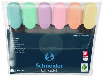 Opakowanie Zakreślacz SCHNEIDER Job Pastel 1-5 mm 6 sztuk mix kolorów