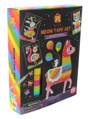 Zdobienie taśmą neonową - zwierzęta. Wydawca: Tiger Tribe. SmakLiter.pl Opakowanie Zdobienie taśmą neonową - zwierzęta