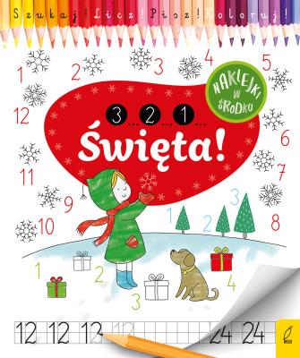 Okładka książki 3 2 1 ŚWIĘTA SZUKAJ LICZ KOLORUJ