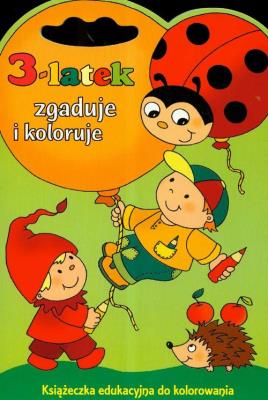 Okładka książki 3-latek zgaduje i koloruje