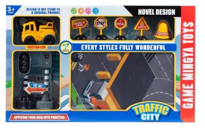 Opakowanie Auto ciężarowe światło/dźwięk + mata + akcesoria