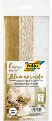 Opakowanie Bibuła gładka złota 6 arkuszy FOLIA PAPER