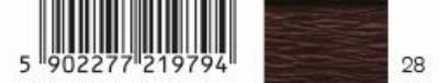 Opakowanie Bibuła marszczona nr 28 ciemny brąz (10szt)