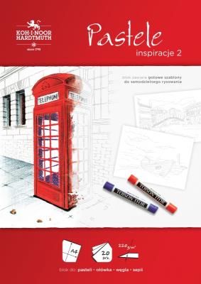 Opakowanie BLOK KOH-I-NOOR INSPIRACJE2 - PASTELE A4, 20 ARK.,220 G