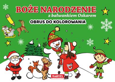 Okładka książki Boże Narodzenie z ... - Obrus do kolorowania