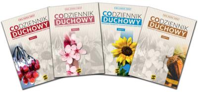 Codziennik duchowy. Zeszyt 1-4. Autor: Swat Ewa Anna. SmakLiter.pl Okładka książki Codziennik duchowy. Zeszyt 1-4