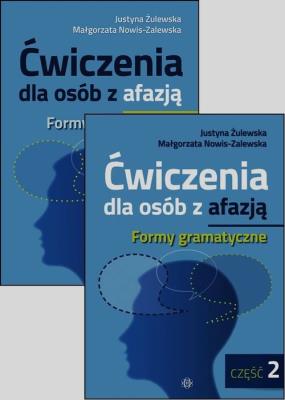 Okładka książki Ćw. dla osób z afazją. Formy gram. cz.1-2 komplet