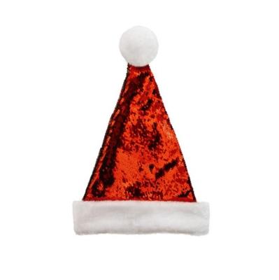 Opakowanie Czapka z obracanymi cekinami czerwona