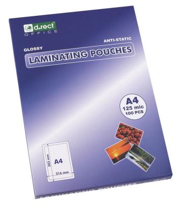 Opakowanie Folia laminacyjna A4 125 mic a'100 D.RECT