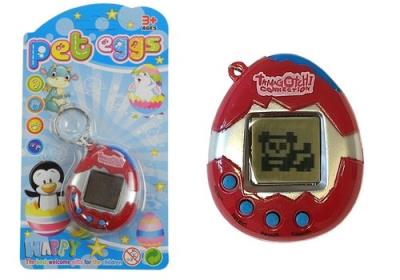 Opakowanie Gra Elektroniczna Tamagotchi Zwierzątko Jajeczko Czerwony