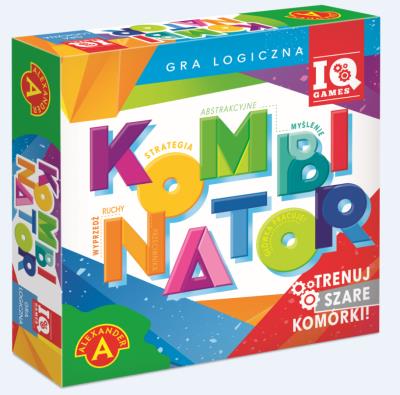 GRA KOMBINATOR KWADRATY. Wydawca: ALEXANDER GRY. SmakLiter.pl Opakowanie GRA KOMBINATOR KWADRATY