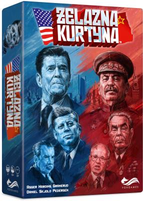 GRA ŻELAZNA KURTYNA. Autor: ASGER HARDING GRANERUD, DANIEL SKJOLD PEDERSEN. SmakLiter.pl Okładka książki GRA ŻELAZNA KURTYNA