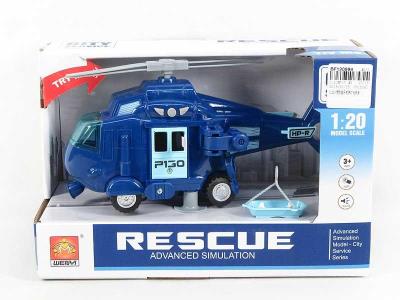 Opakowanie Helikopter ze światłem i dźwiękiem wojskowy 23 cm