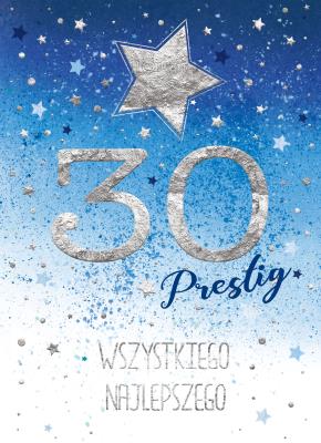 Opakowanie Karnet B6 30-ste urodziny