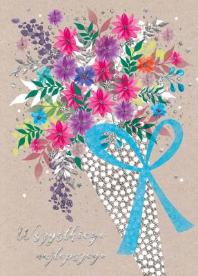 Opakowanie Karnet B6 Urodziny - Bukiet